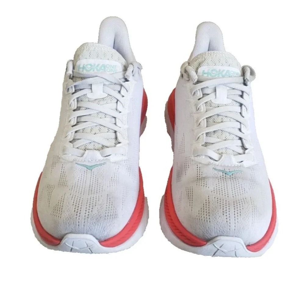 Hoka One One Mach 4 Women Size 9B 1113529 WFS White Fiesta Running Shoes